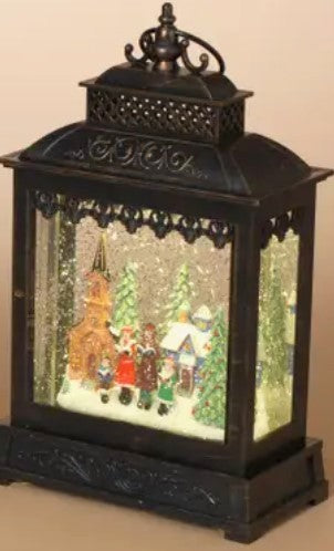 A G340 Carolers Lighted Musical Spinning Water Globe