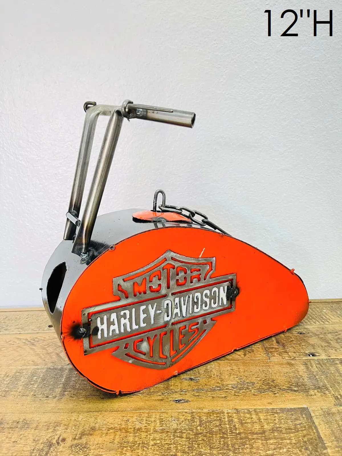 Harley Davidson Motorcycle Engine Birdhouse Metal Art