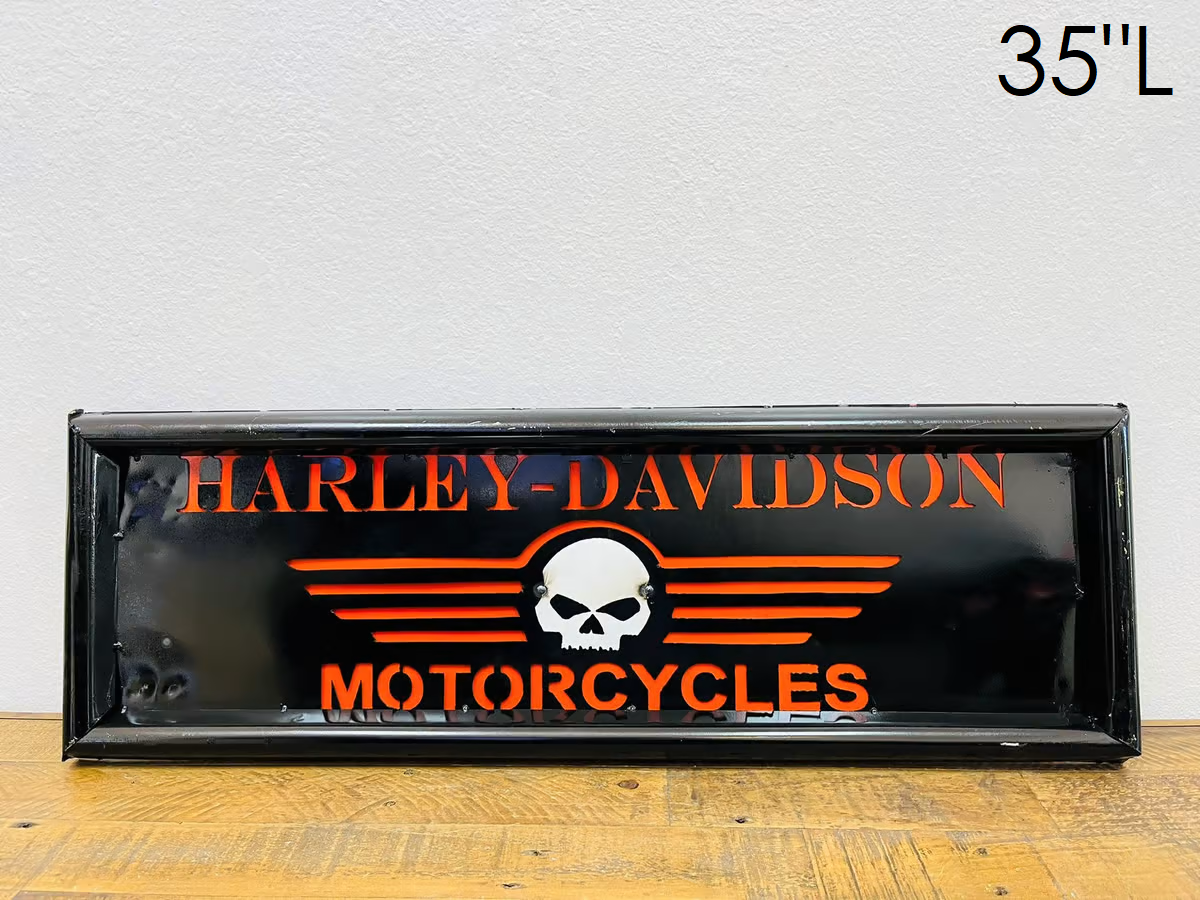 Harley Davidson Motorcycle Sign