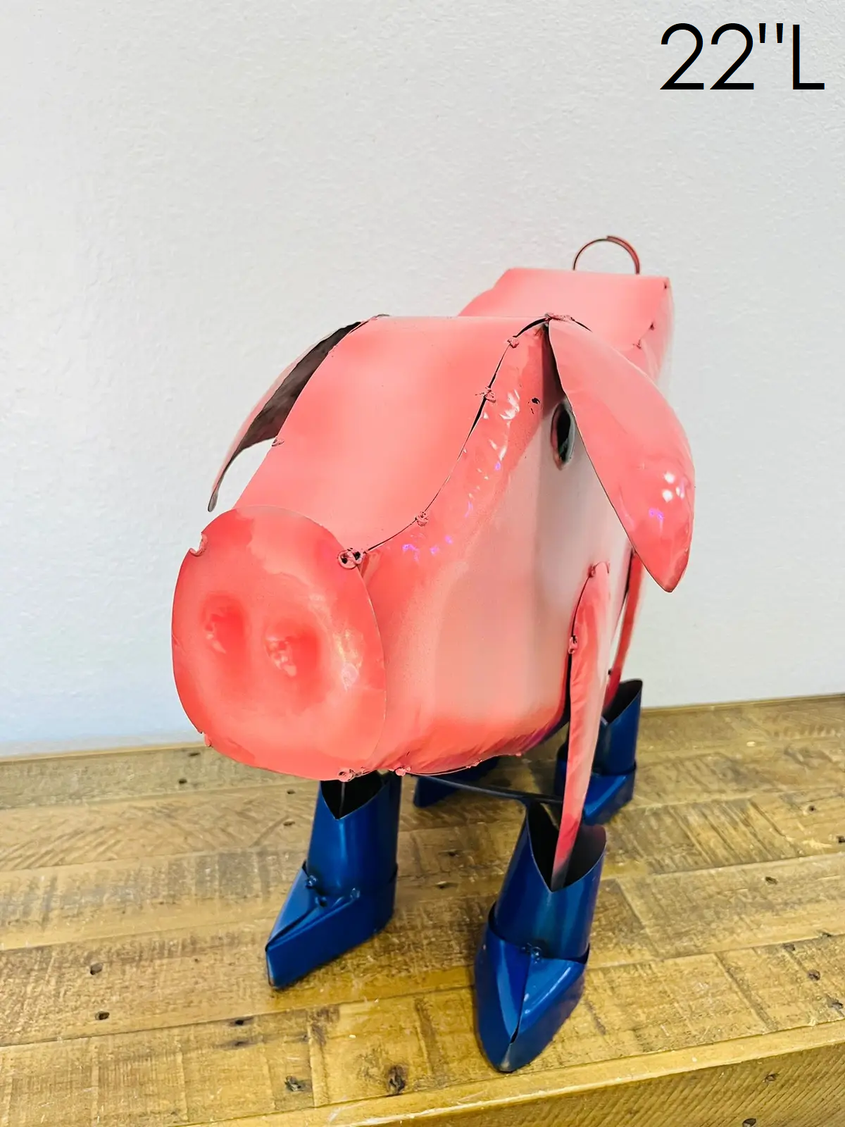 Pig Boots Metal Art