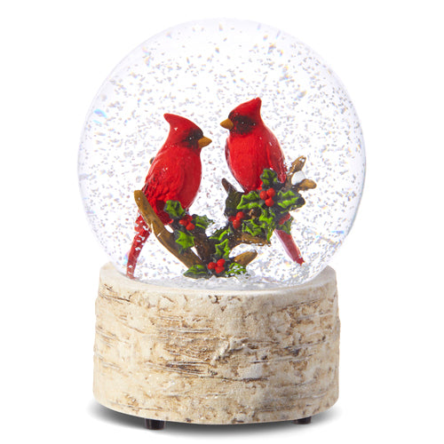 A R512 CARDINAL MUSICAL WATER SNOW GLOBE