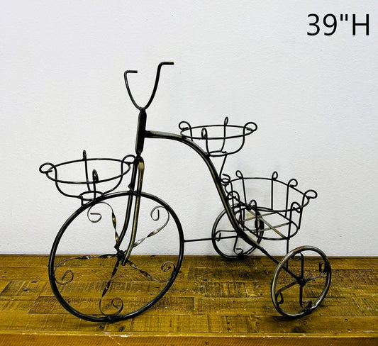 Tricycle Fairford Natural Planter Medium (  Metal Art )
