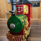 A R809 TRAIN SANTA & CARDINAL MUSICAL LIGHTED WATER LANTERN