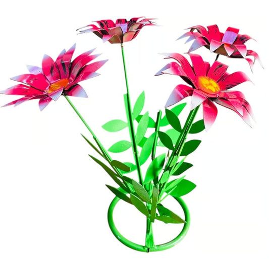 Flower Bush Smaller Metal Art