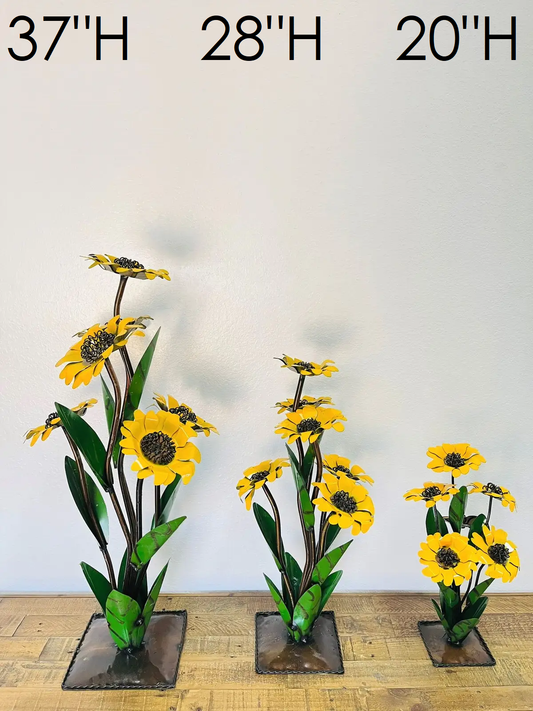 Flower Sunflower Large 37" Metal Art