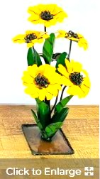 Flower Sunflower Small 20" Metal Art