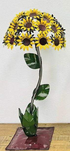 Flower SunFlower Bush Large Metal Art