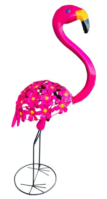Flamingo Flower Metal Art