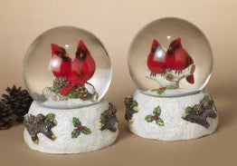 A G190 Small Holiday Cardinal Water Globe (various)