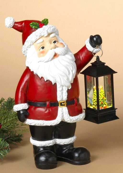 A G390 SANTA Lighted Holiday Lantern