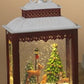 A G670 DEER Lighted Spinning Water Globe Lantern