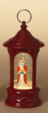 A G880 TALL Santa Lighted Holiday Spinning Water Globe