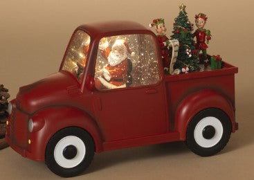 A G900 TRUCK Lighted Holiday Spinning Water Globe