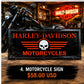 Harley Davidson Motorcycle Sign
