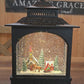 A R772 11" Town Scene Lighted MUSICAL Water Lantern