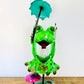 Frog mushroom Umbrella Metal Art