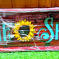 She Shed Sunflower Sign 11.5" x 35"