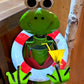 Frog with Swimsuit Metal Art